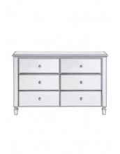 Jenna Mirrored 6 Drawer Chest W125